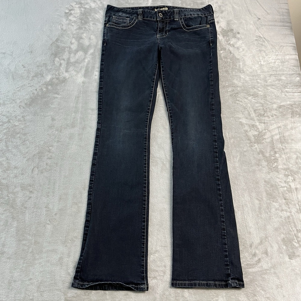 GUESS Starlet Bootcut Flare Womens Jeans 31x32 Dark Wash Low Rise Y2K Casual